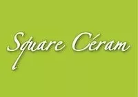 Logo Square Céral blanc sur fond vert pomme